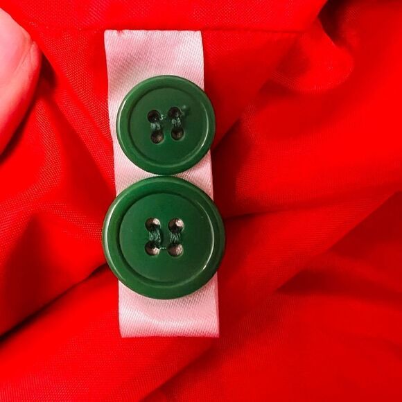 Dec. 25th Men's Medium Red & White Get Lit Christmas Long Sleeve Blazer Jacket - Picture 5 of 5